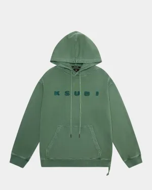 Blocked Biggie Hoodie (Emerald) - KMSP24FL009030