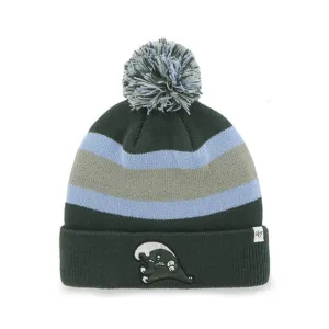 Tulane Green Wave '47 Green Blue Gray Breakaway Cuffed Pom Pom Beanie Hat Cap