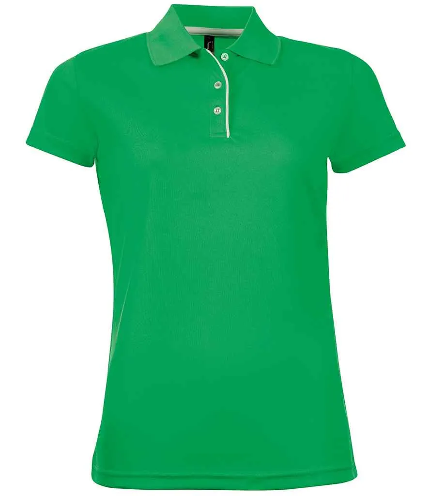 01179 - SOL'S Ladies Performer Piqué Polo Shirt