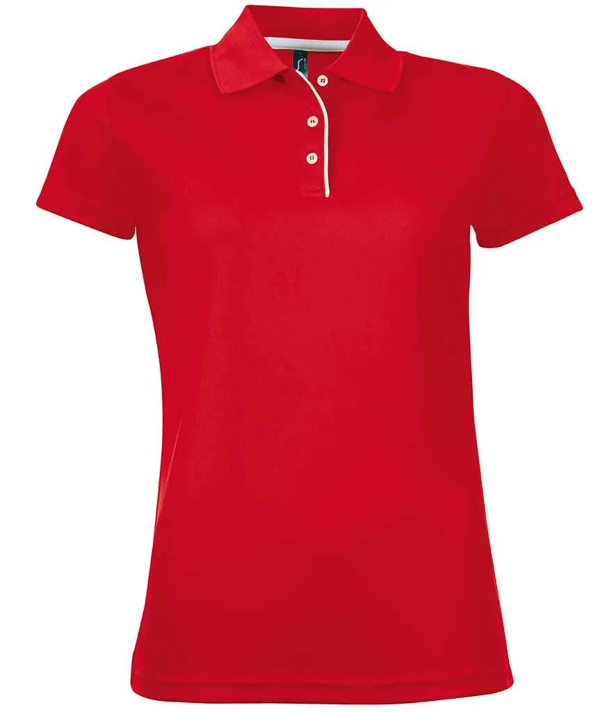 01179 - SOL'S Ladies Performer Piqué Polo Shirt