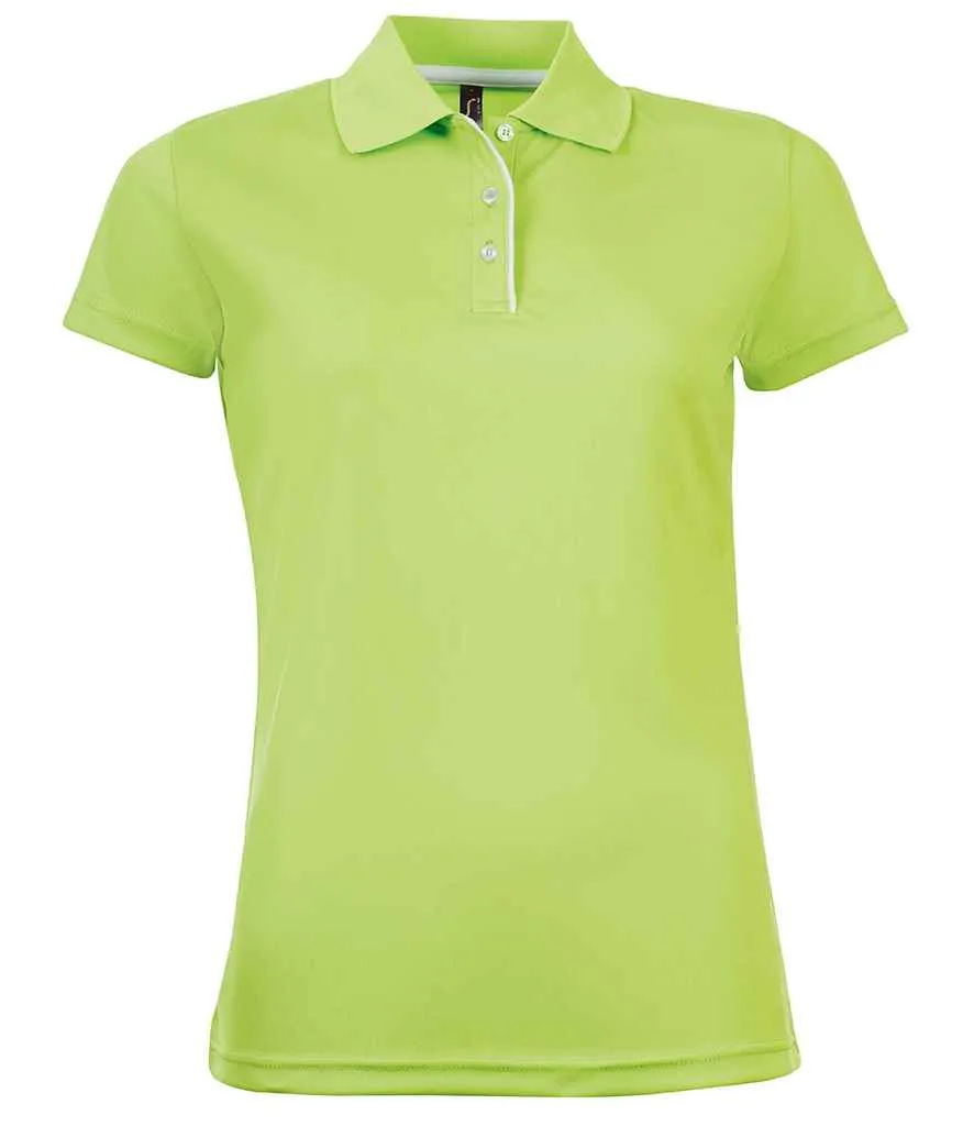 01179 - SOL'S Ladies Performer Piqué Polo Shirt