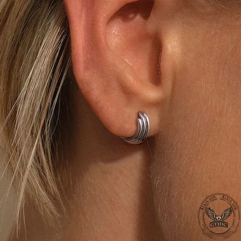 3-Tier Stacked Titanium Septum Piercing Ring