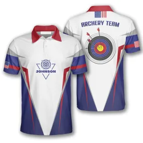 3D All Over Print American Flag Custom Archery Shirts for Men, Custom 3D Archery Shirts, Gift For Archery Lover