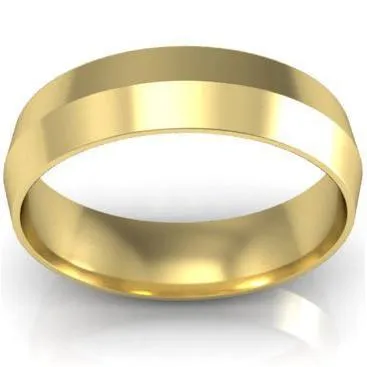 5mm Knife Edge Wedding Ring in 18-Karat