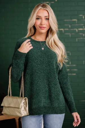 A Chenille Christmas Knit Sweater | Green