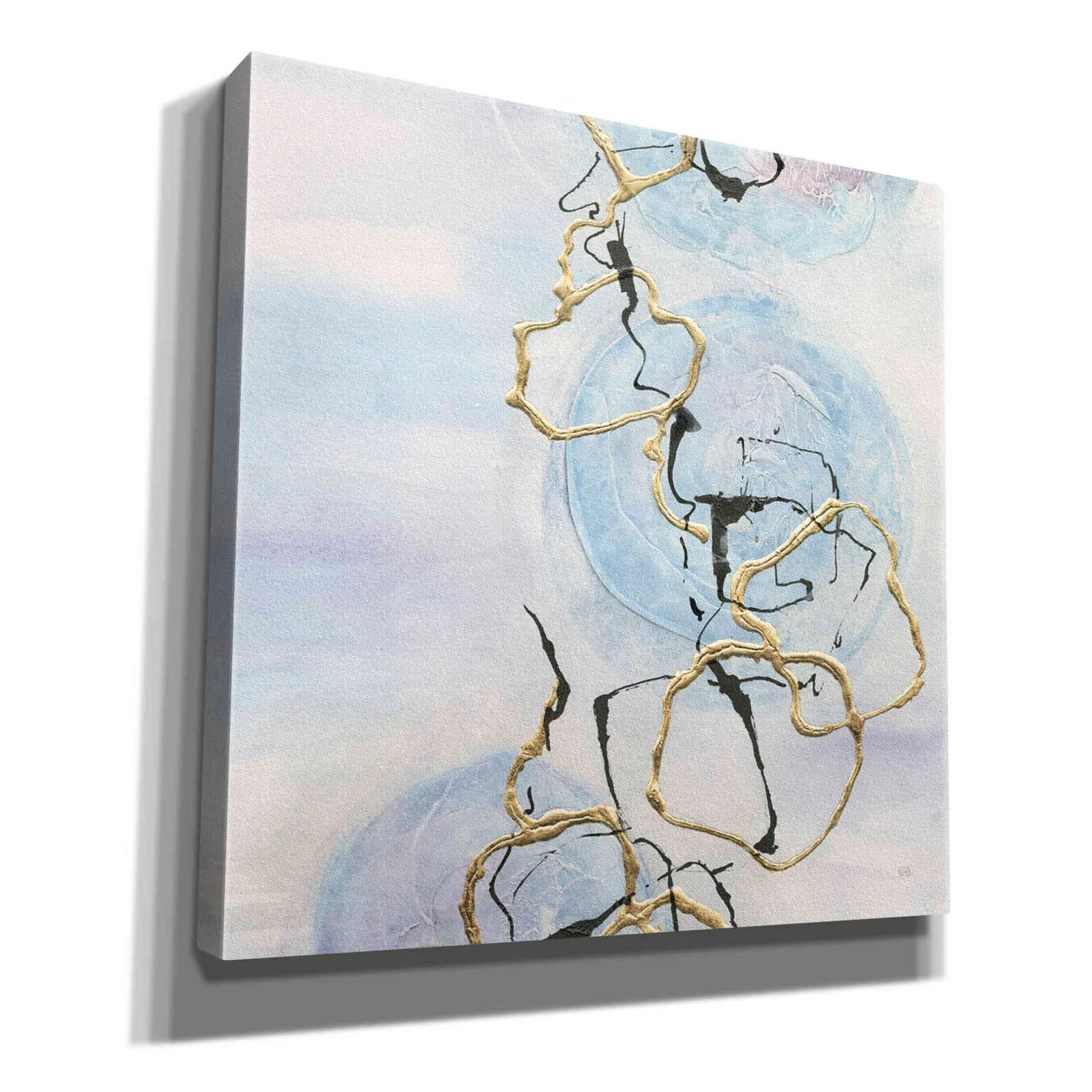 'Abstract Lines On Pastel II' by Chris Paschke, Giclee Canvas Wall Art