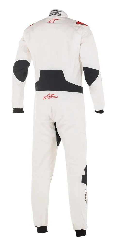 ALPINESTARS 3350220_23_44 Racing suit HYPERTECH v2, FIA 8856-2018, white/red, size 44