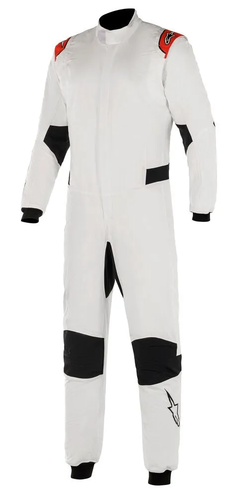 ALPINESTARS 3350220_23_56 Racing suit HYPERTECH v2, FIA 8856-2018, white/red, size 56