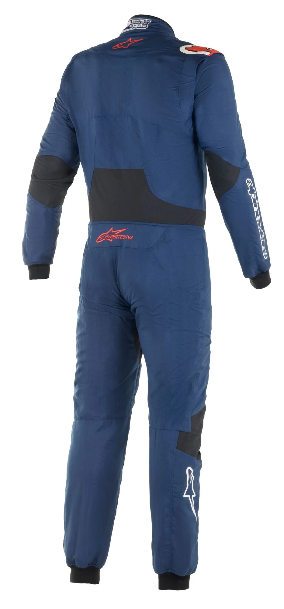 ALPINESTARS 3350220_7138_44 Racing suit HYPERTECH v2, FIA 8856-2018, navy blue/red, Size 44