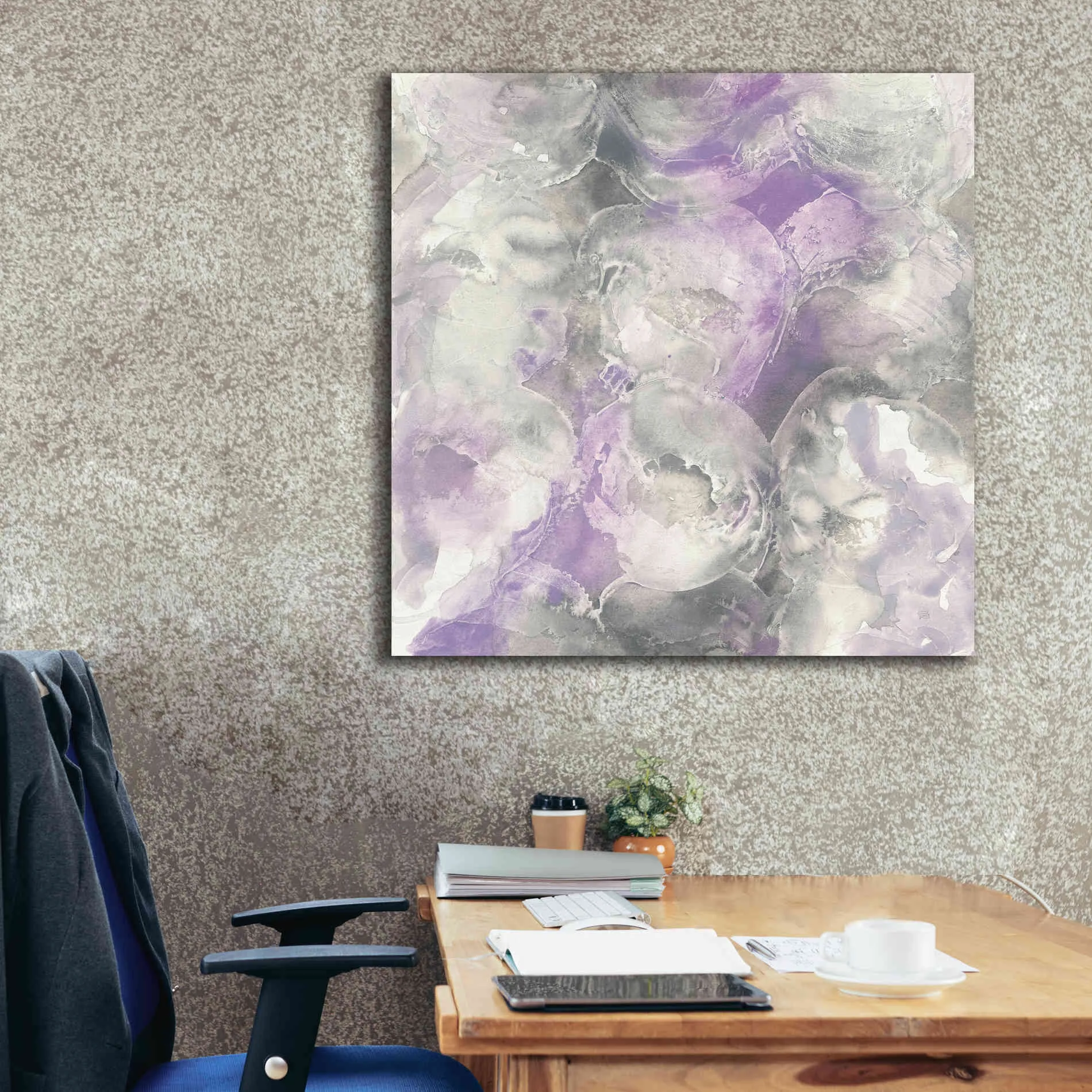 'Amethyst Circles I' by Chris Paschke, Giclee Canvas Wall Art