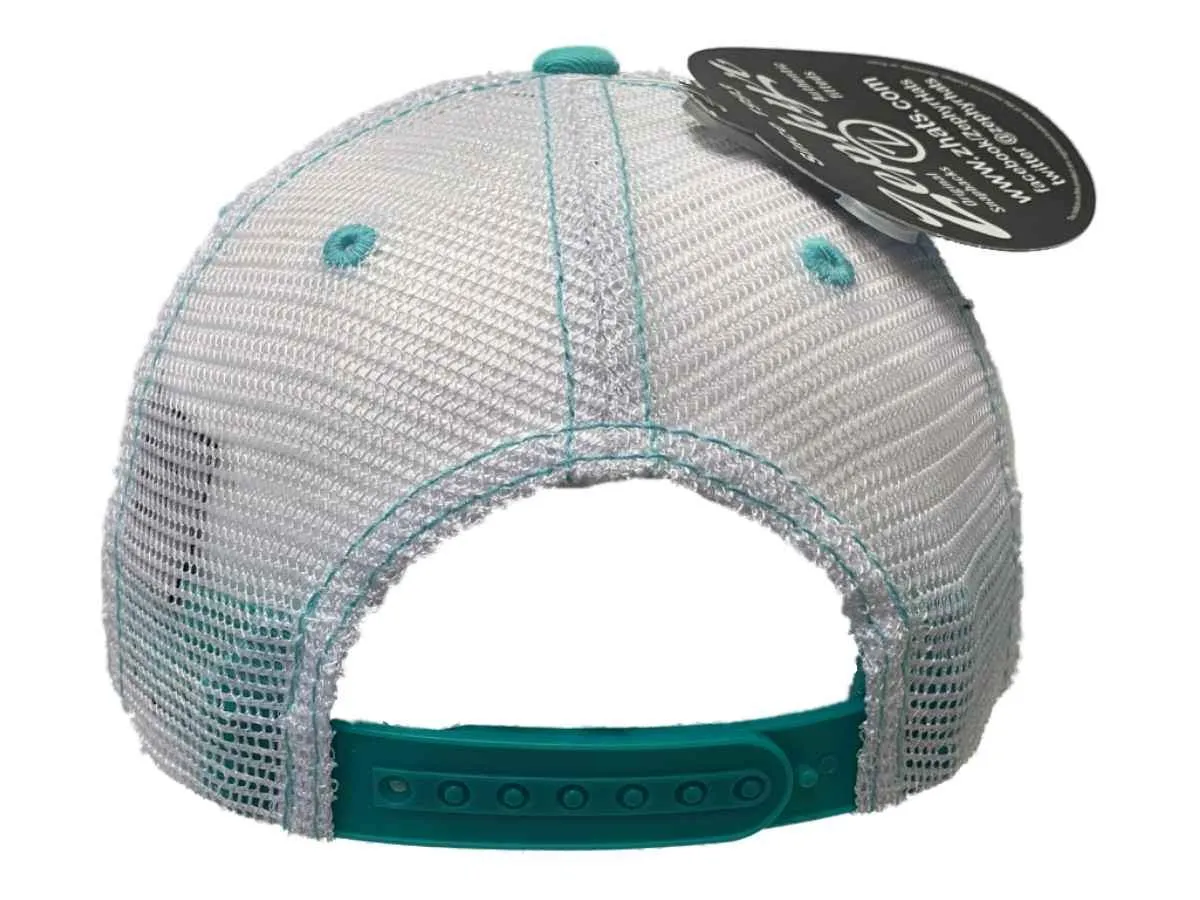 Arkansas Razorbacks Zephyr WOMEN'S Mint Green Mesh Snapback Slouch Hat Cap