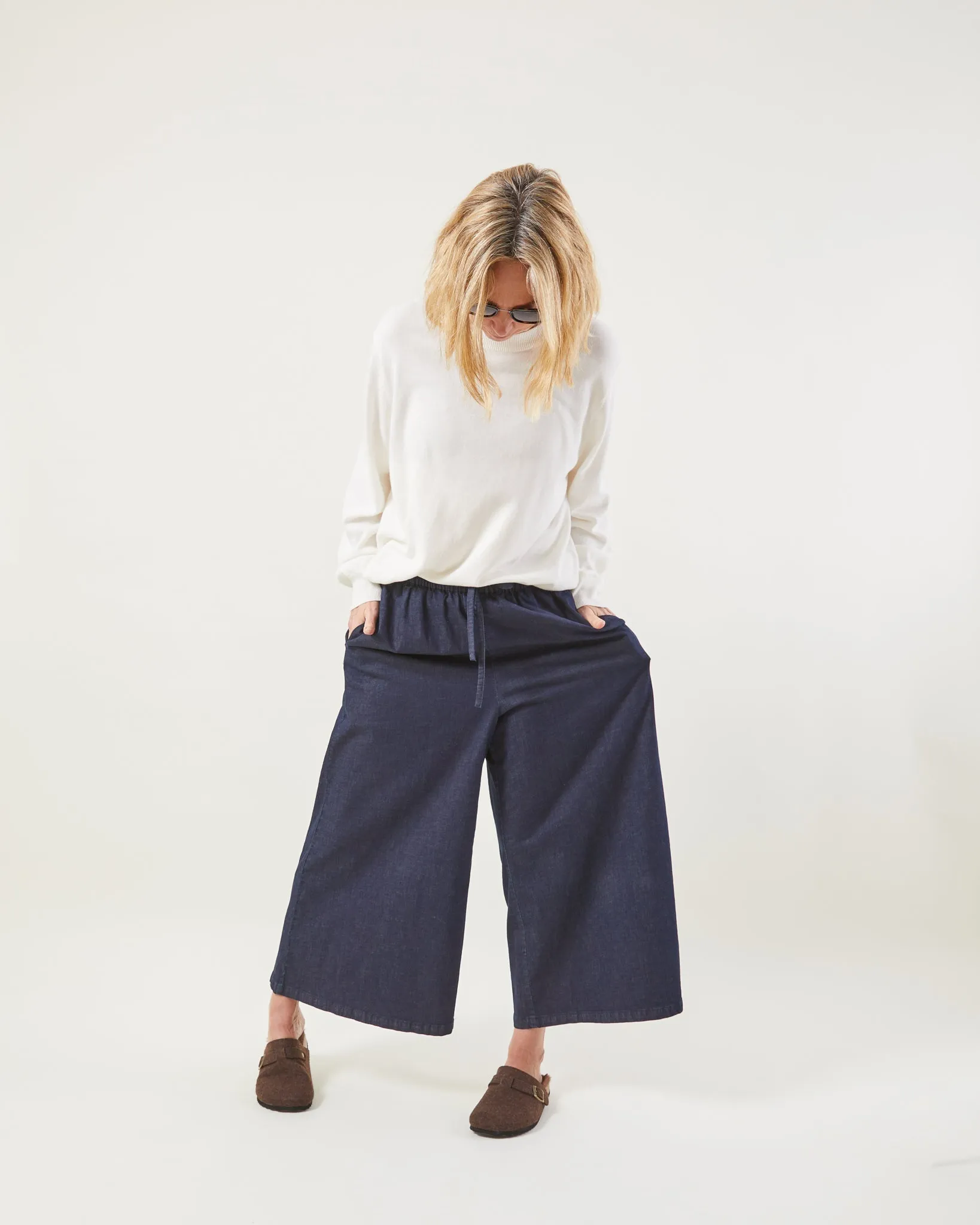 Armelle Trouser - Denim Chambray