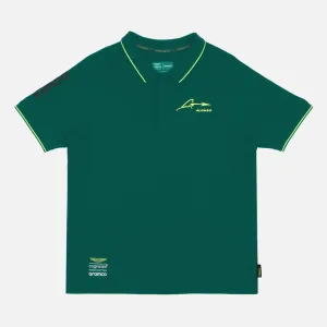 Aston Martin Cognizant F1 Kimoa Fernando Alonso Men's Lifestyle Polo-Shirt - Green