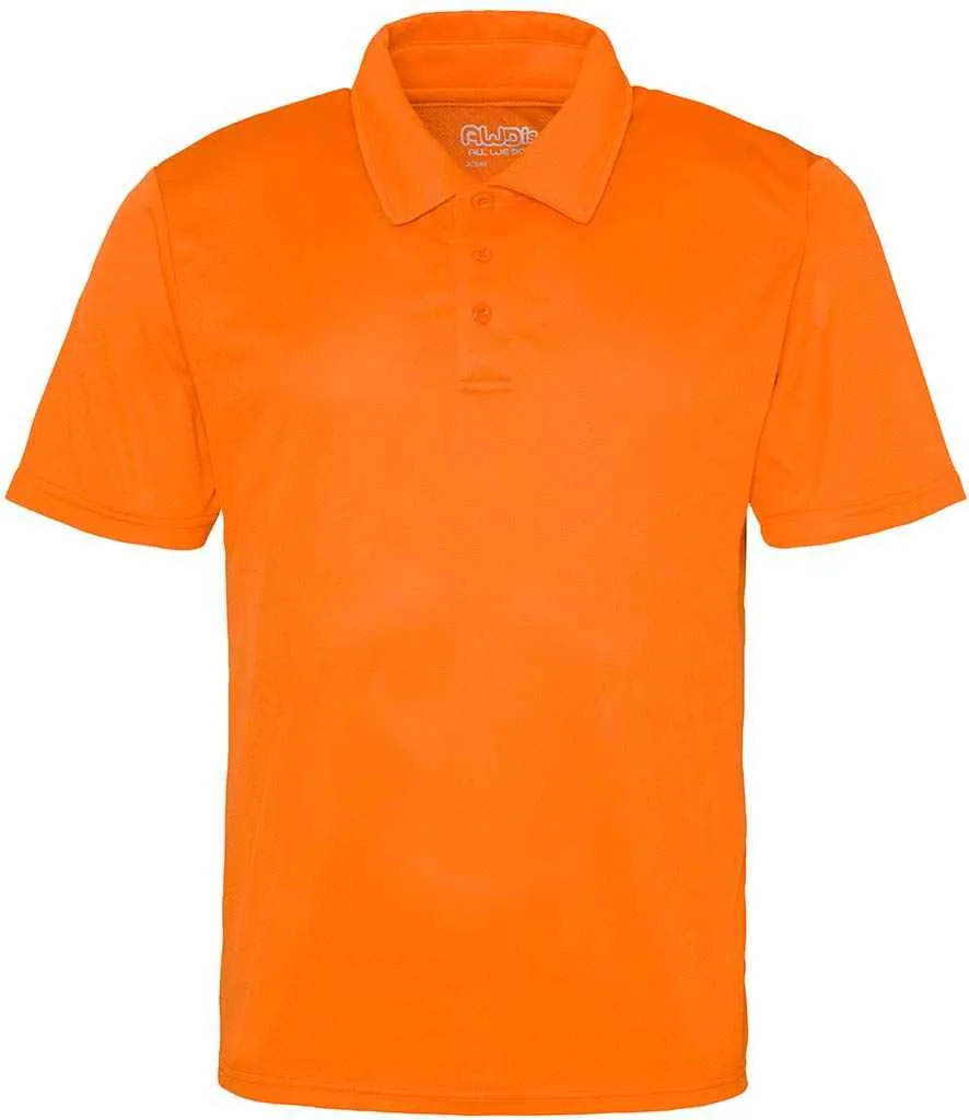 AWDis Cool Polo Shirt - Green, Orange, Yellow