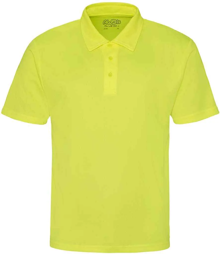 AWDis Cool Polo Shirt - Green, Orange, Yellow