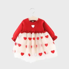 Baby Girl Red Christmas Party Dress