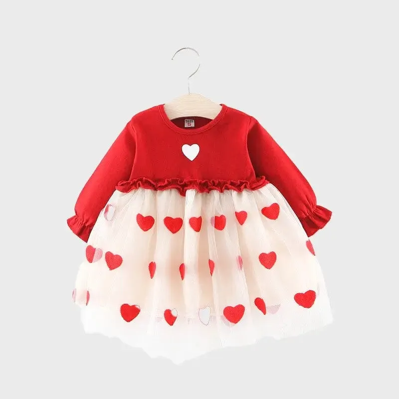 Baby Girl Red Christmas Party Dress