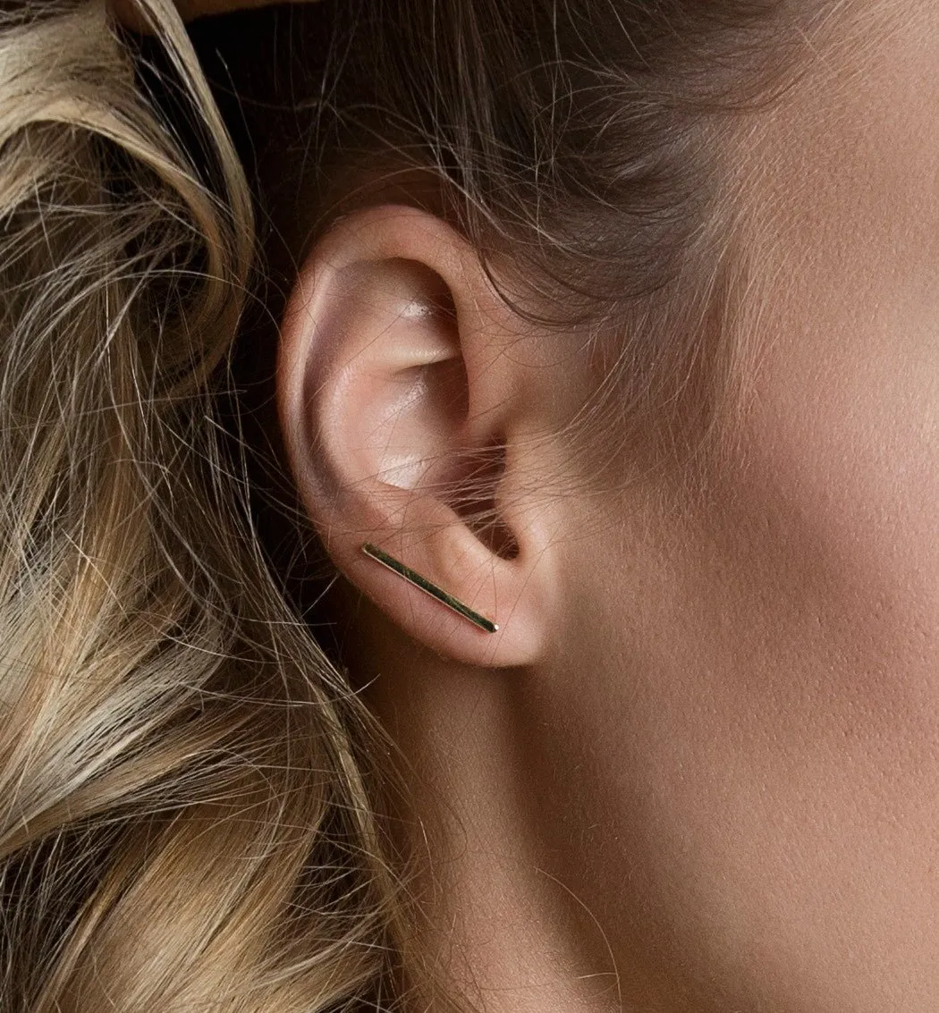 Bar Ear Climber Earrings