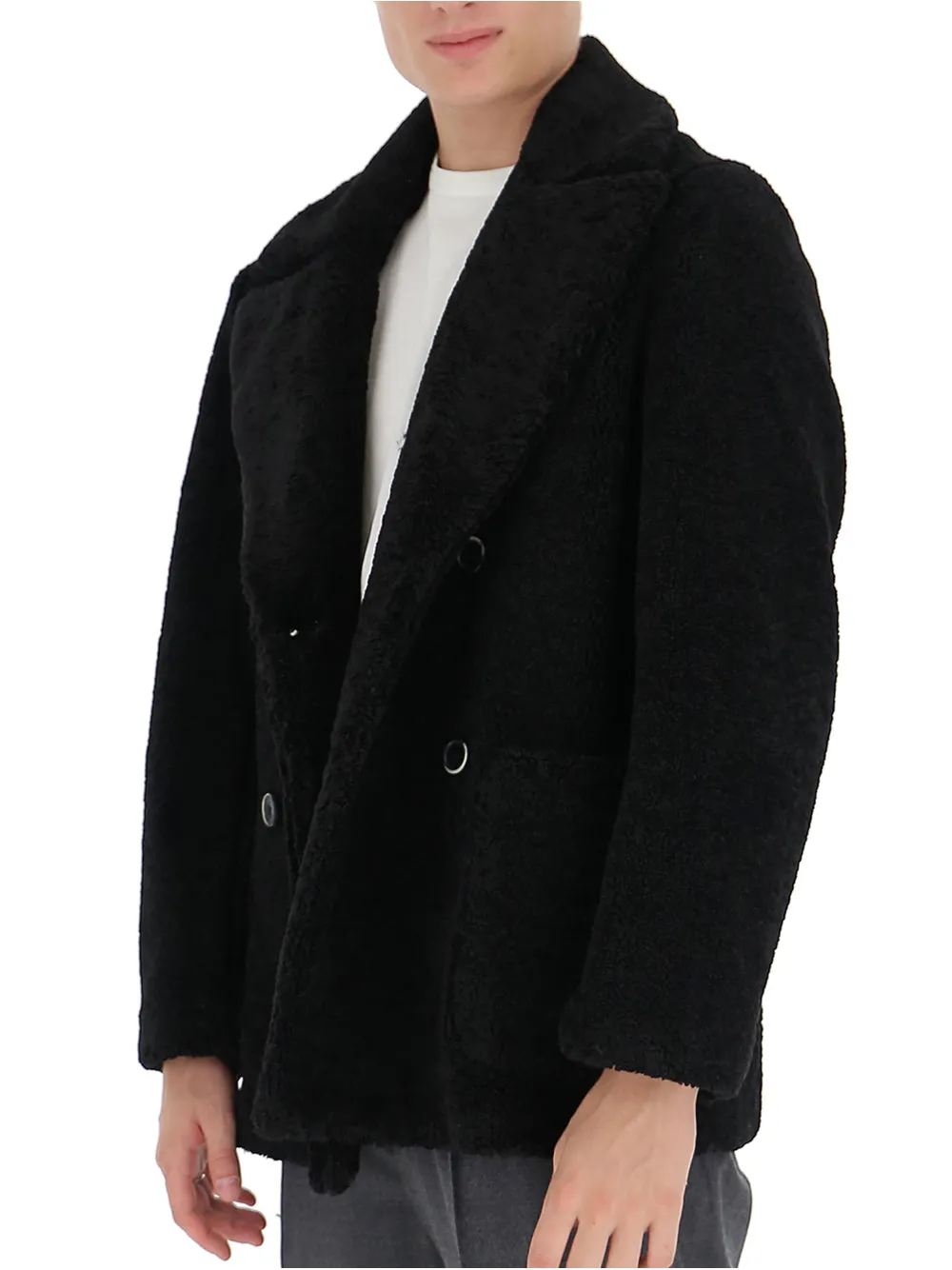 Barena Double-Breasted Peacoat