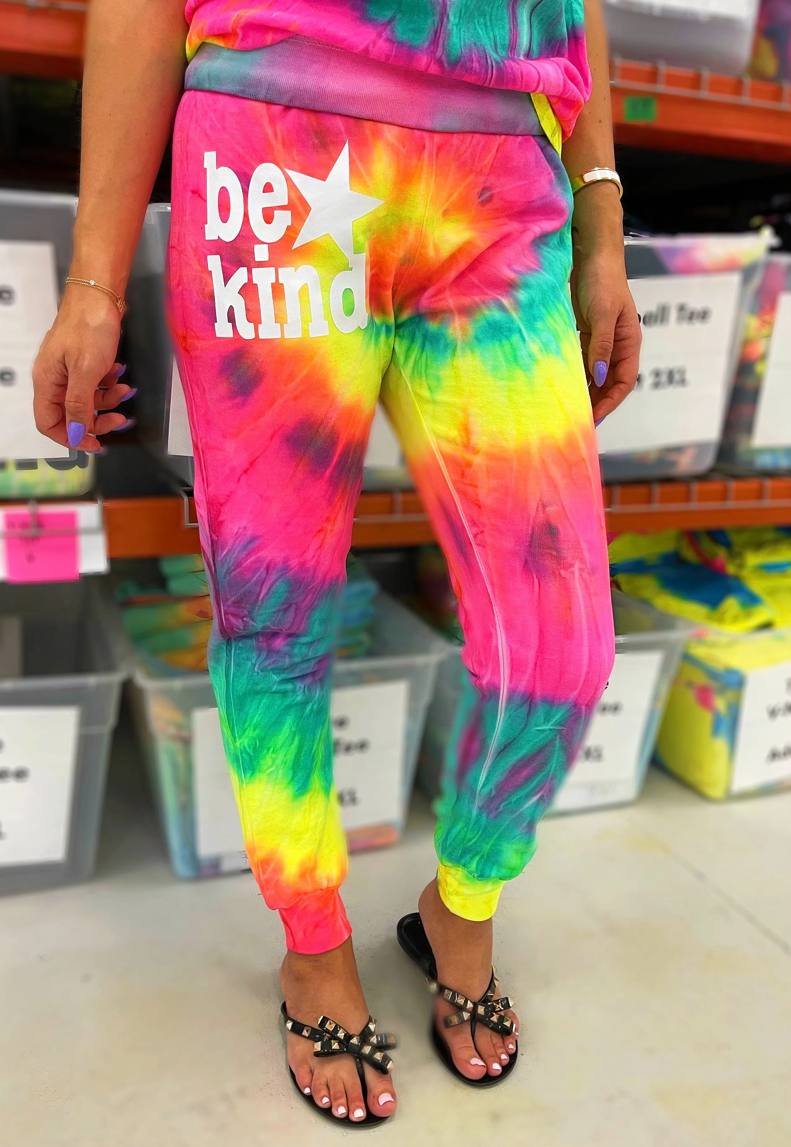 Be Kind Tie Dye Joggers