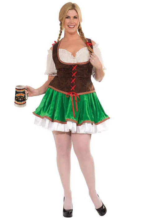 Beer Garden Womens Plus Size Oktoberfest Costume