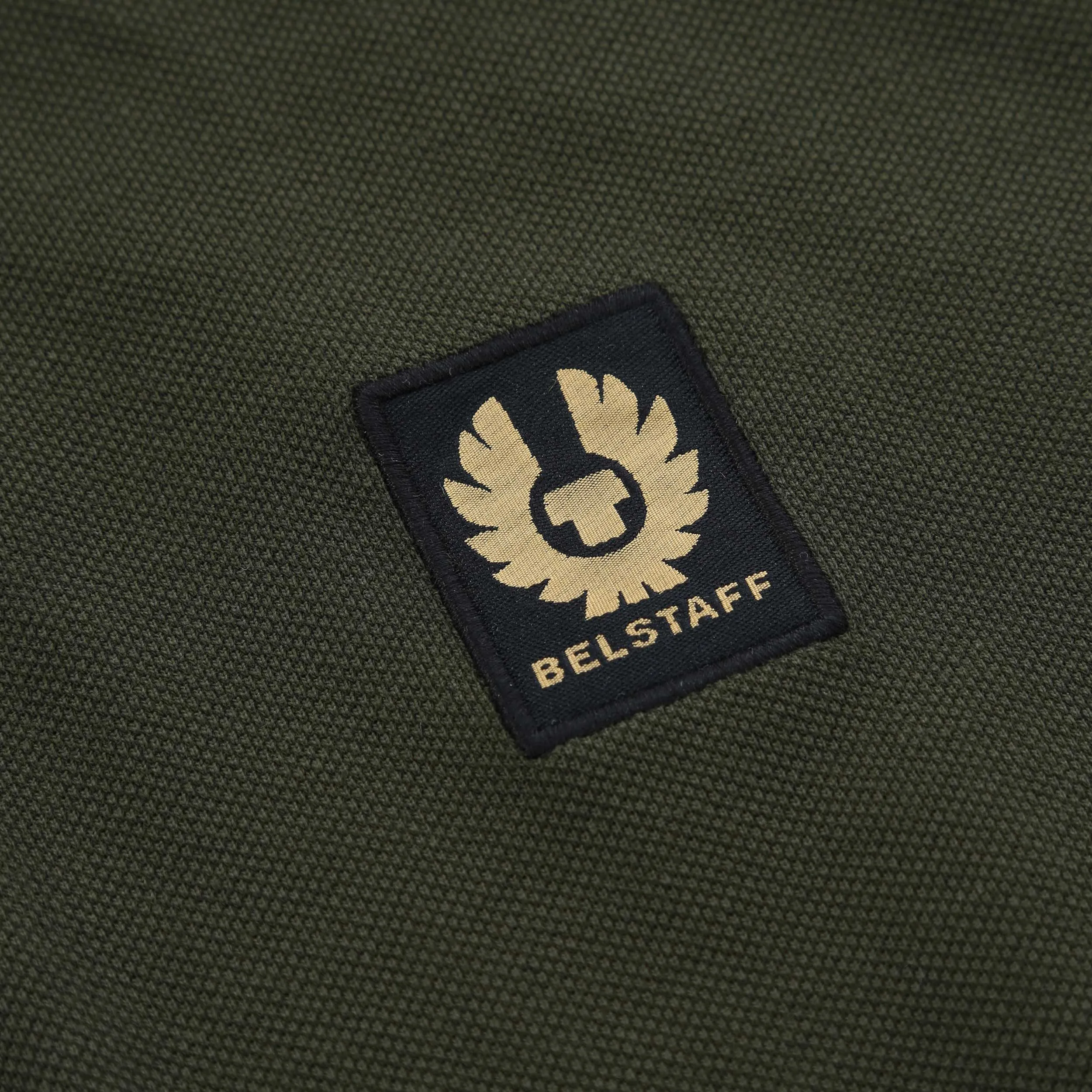 Belstaff Long Sleeve Polo Shirt in Tile Green