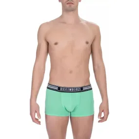 Bikkembergs Green Cotton Men Underwear Trunk Pack