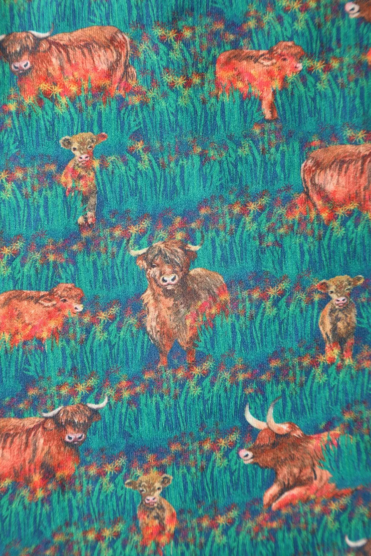 Billie Green Highland Cattle Dress