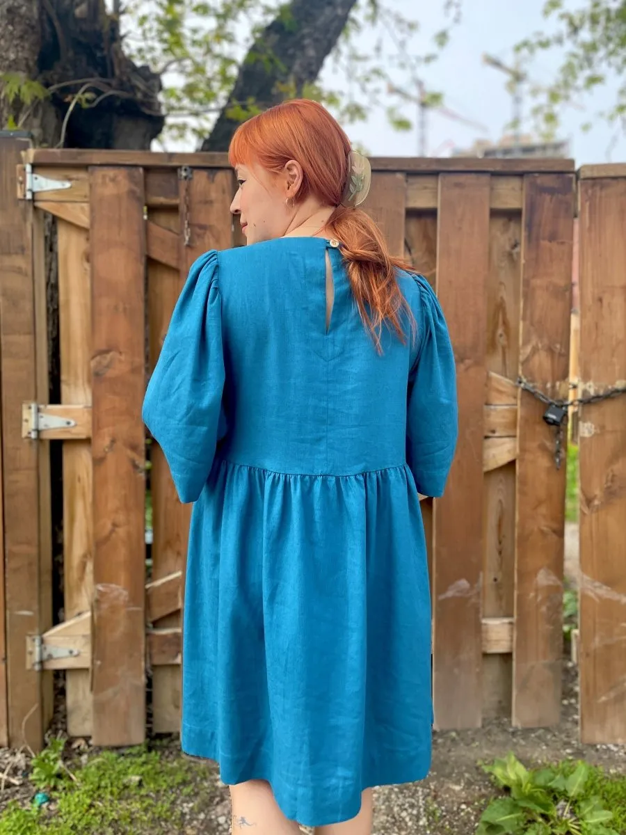 Birds of North America Chimney Swift Dress - Ocean (Online Exclusive)