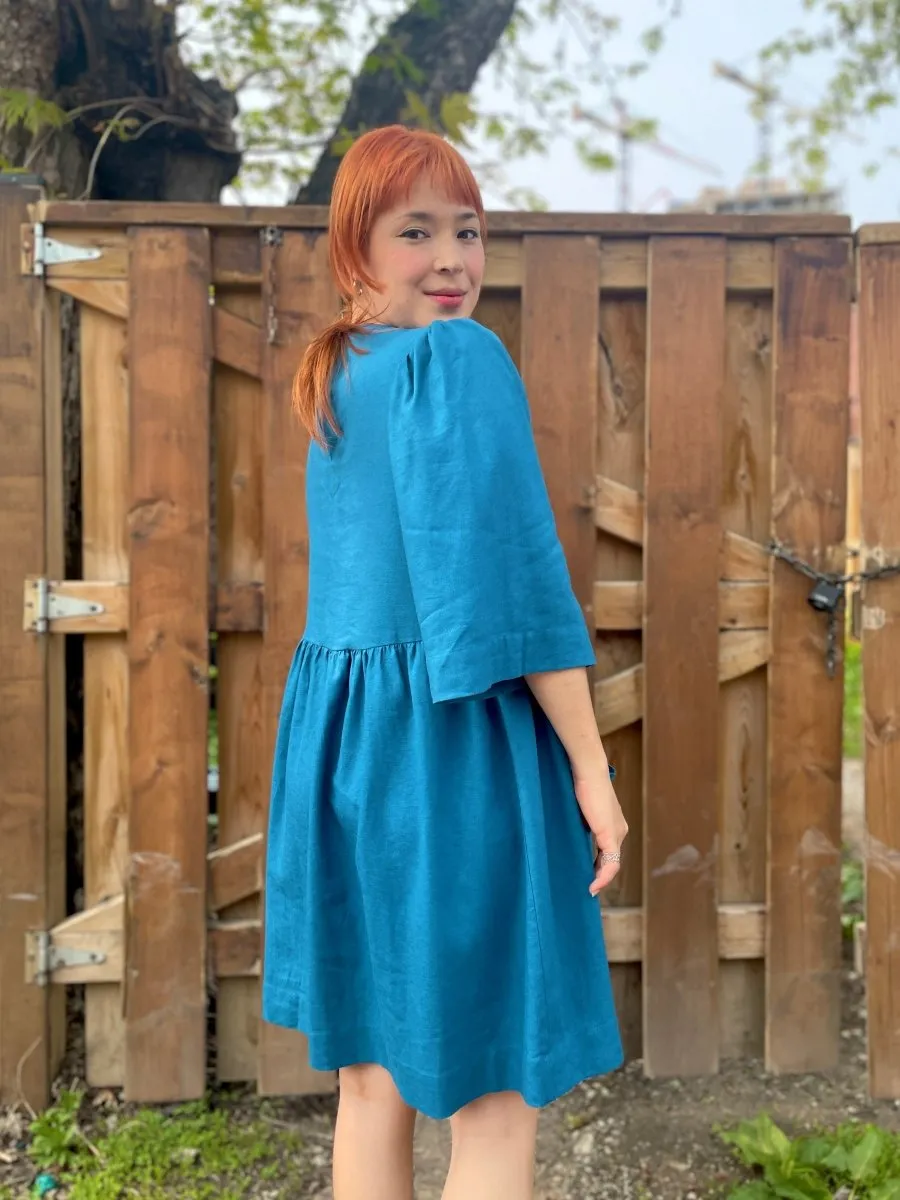 Birds of North America Chimney Swift Dress - Ocean (Online Exclusive)