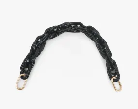 Black Resin Link Shortie Strap