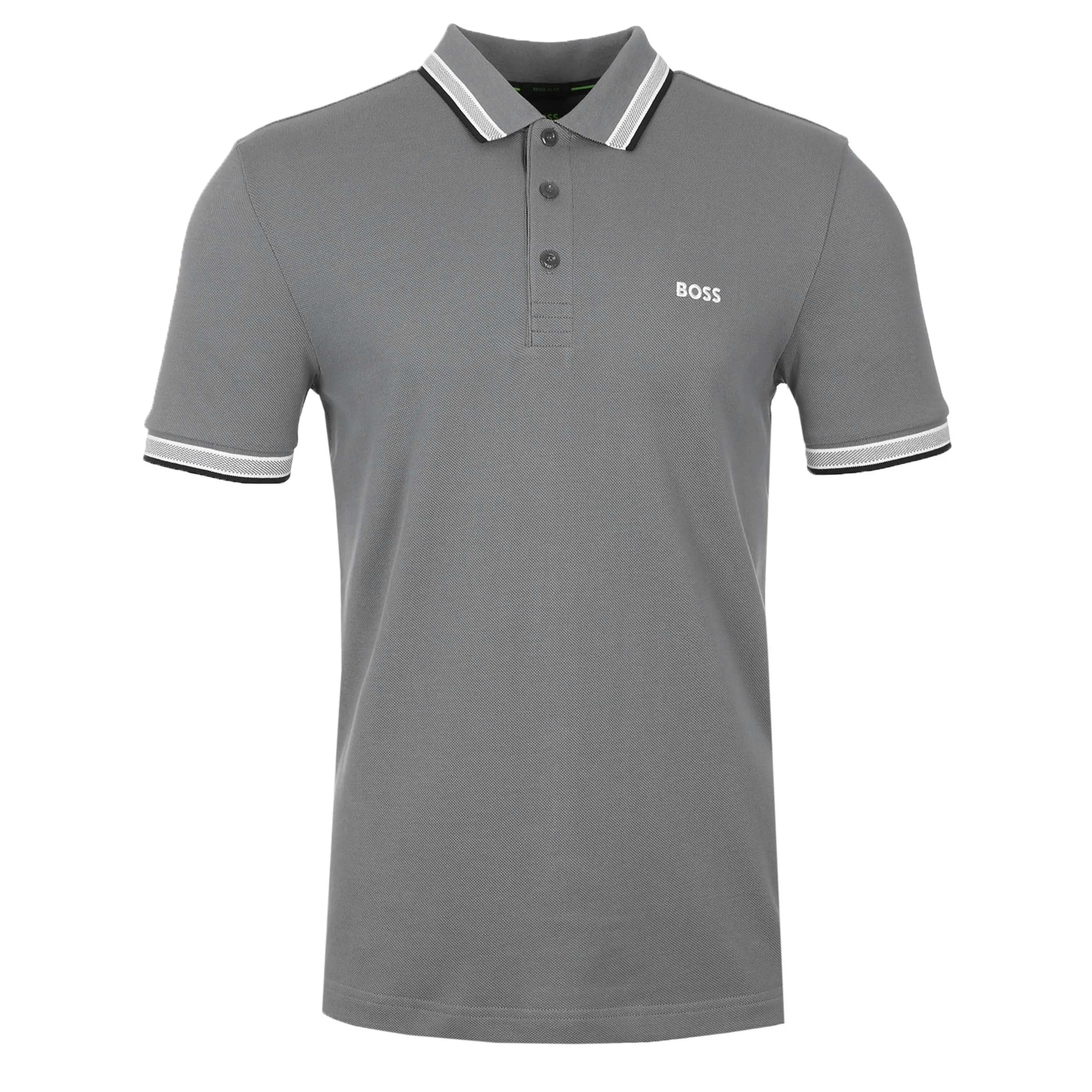 BOSS Paddy Polo Shirt in Medium Grey