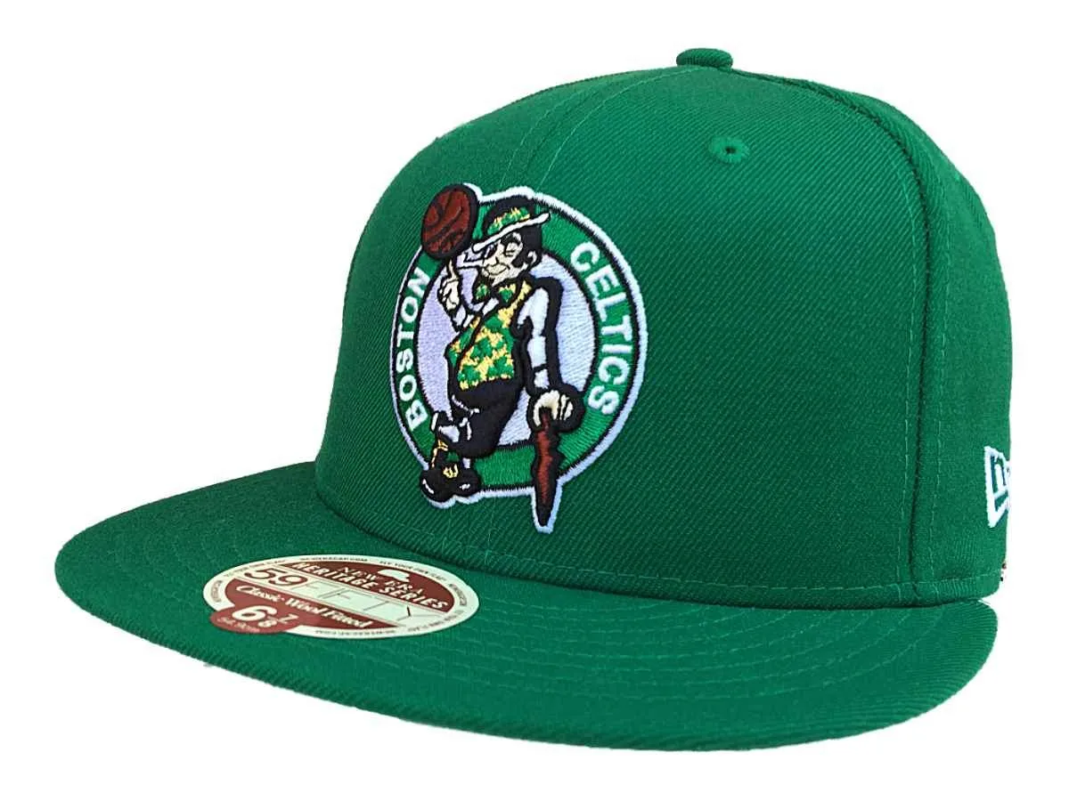 Boston Celtics New Era Heritage Green Classic Wool Fitted 59Fifty Hat