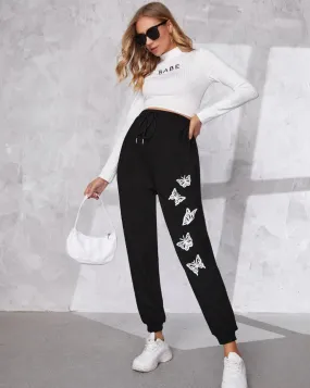 Butterfly Print Pants