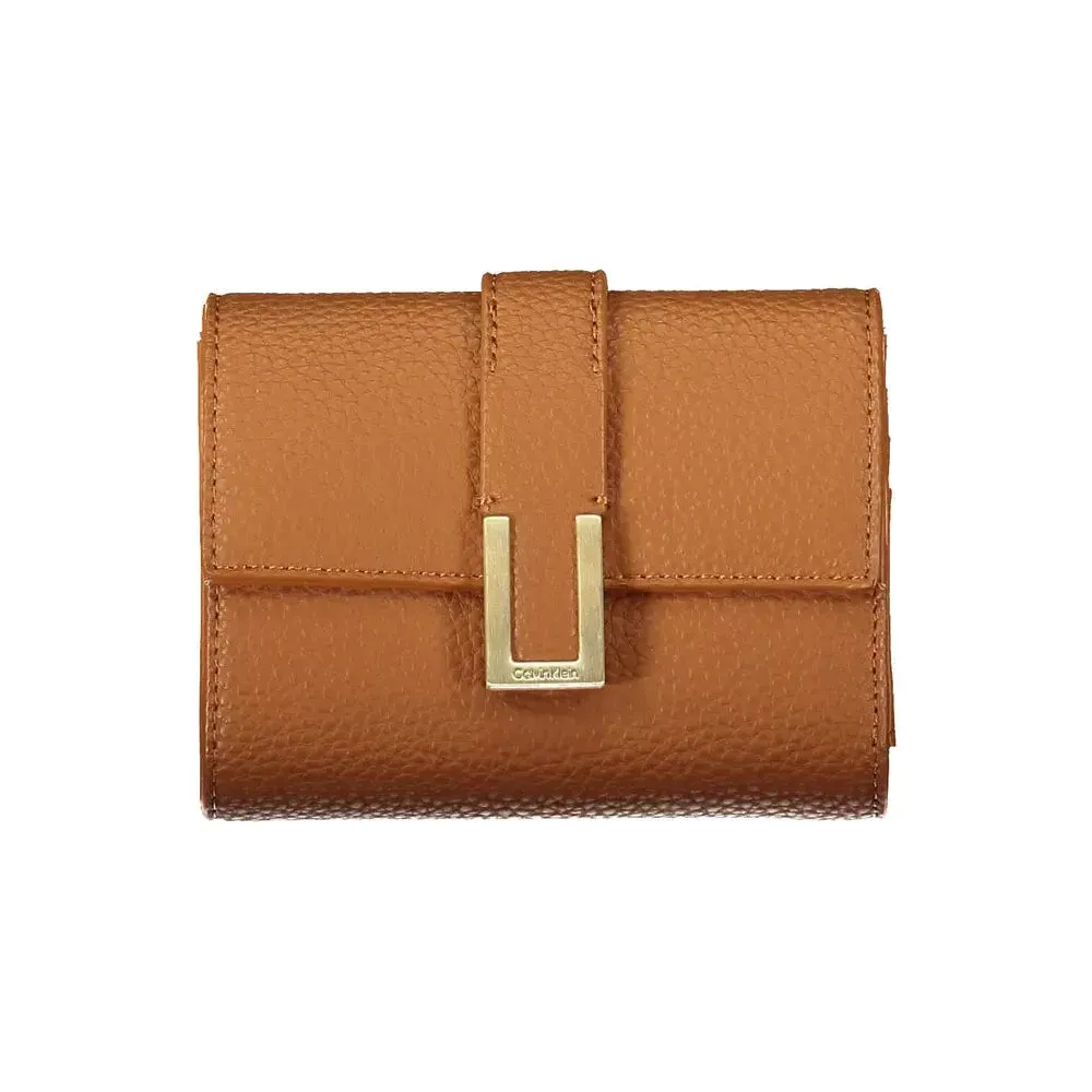 Calvin Klein Brown Polyester Women Wallet