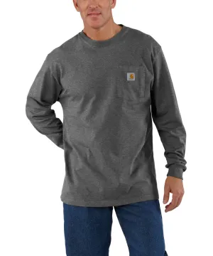 Carhartt K126 Long Sleeve Workwear T-Shirt - Carbon Heather