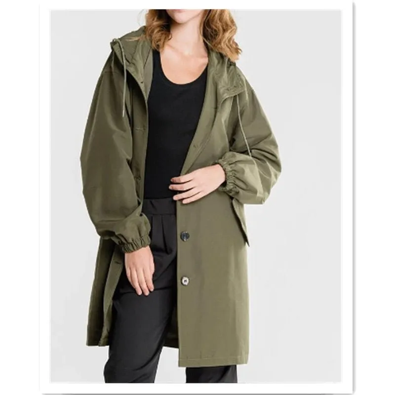 Casual Hooded Overcoat