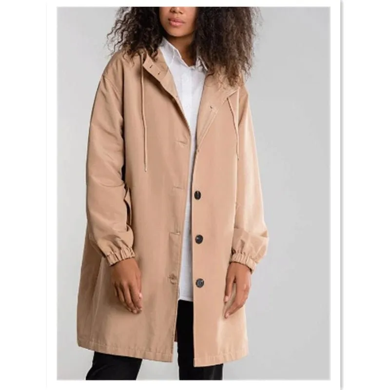 Casual Hooded Overcoat