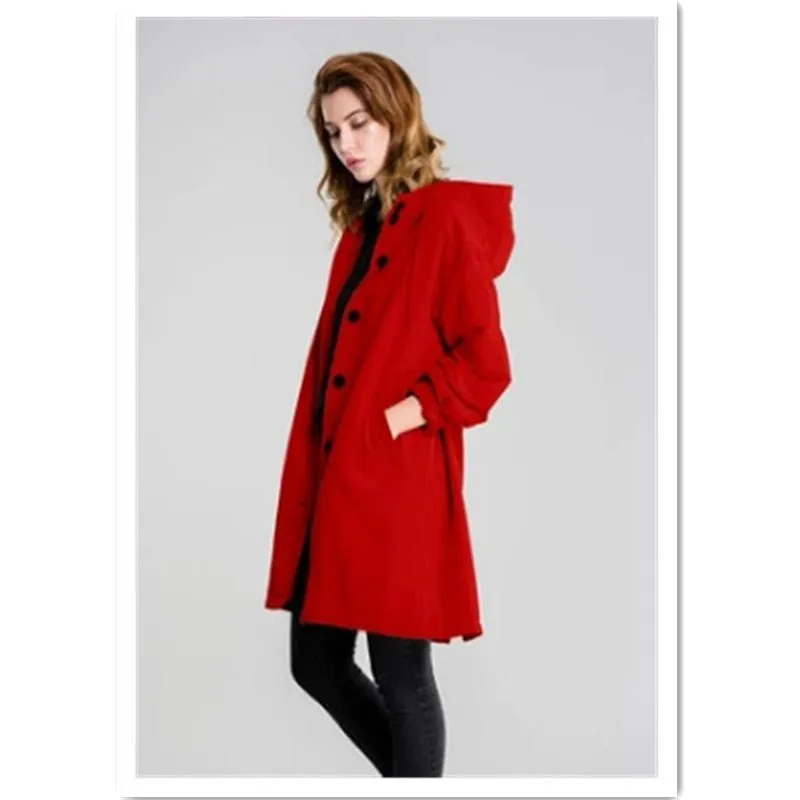 Casual Hooded Overcoat