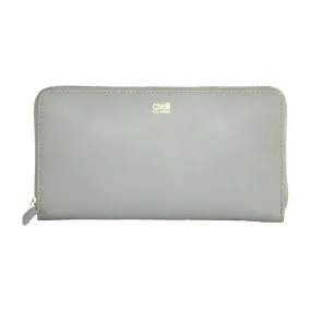 Cavalli Class Elegant Grey Calfskin Wallet for Her