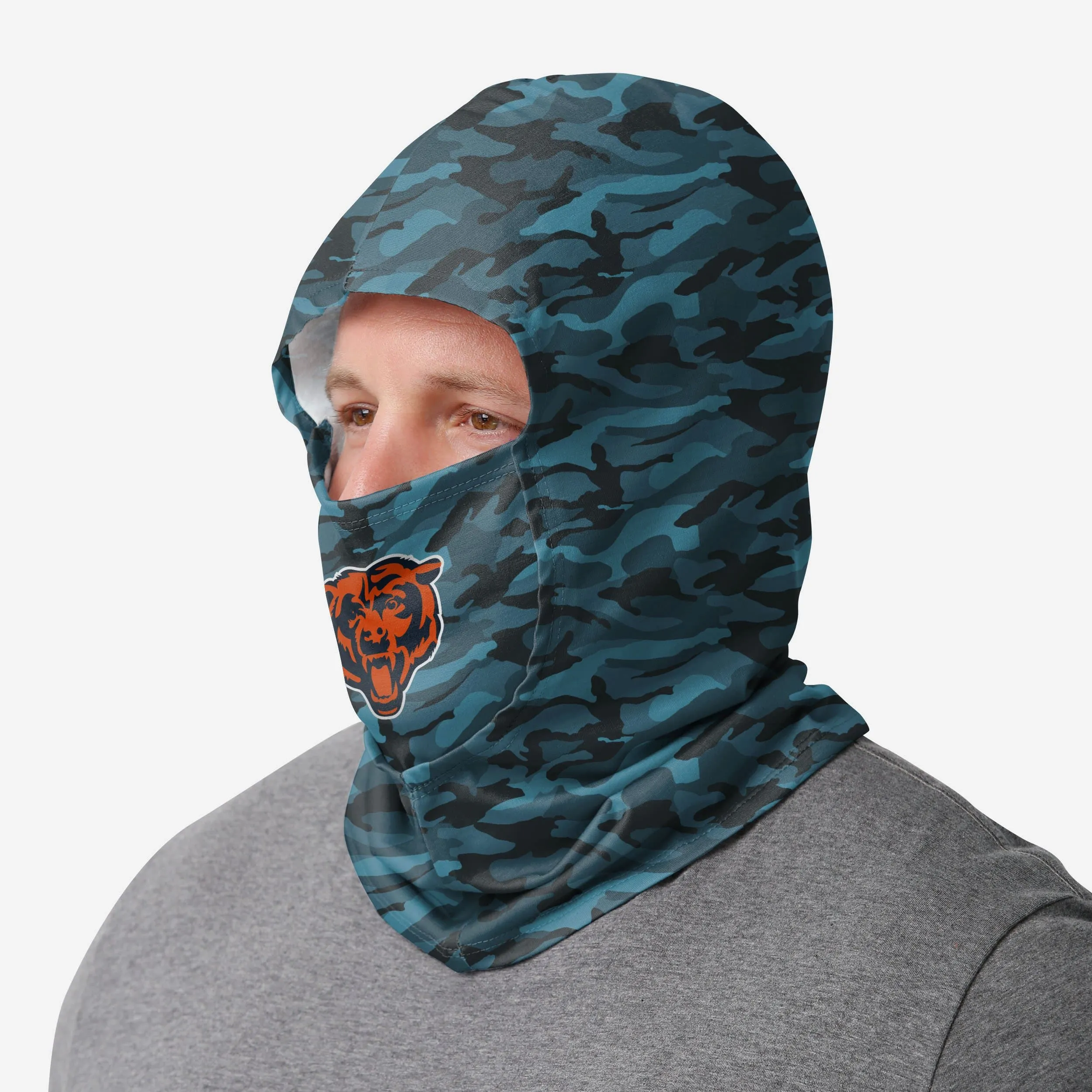 Chicago Bears Camo Lightweight Hooded Gaiter