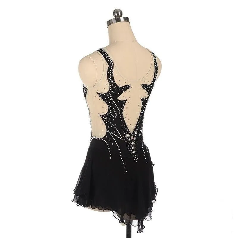 Competition Figure Skating Dress Black Cut Out BSU2682.16