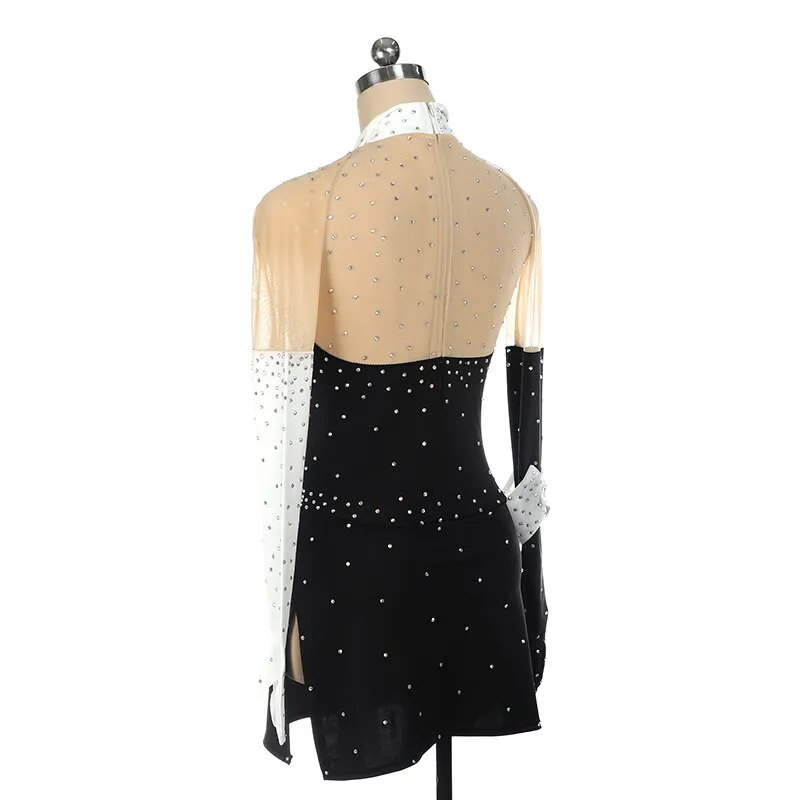 Competition Figure Skating Dress Tuxedo Look BSU12082