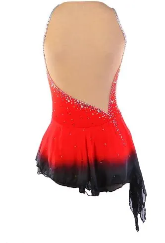 Competition Skating Dress, Ombre Sleeveless 5 Colors BSU040121