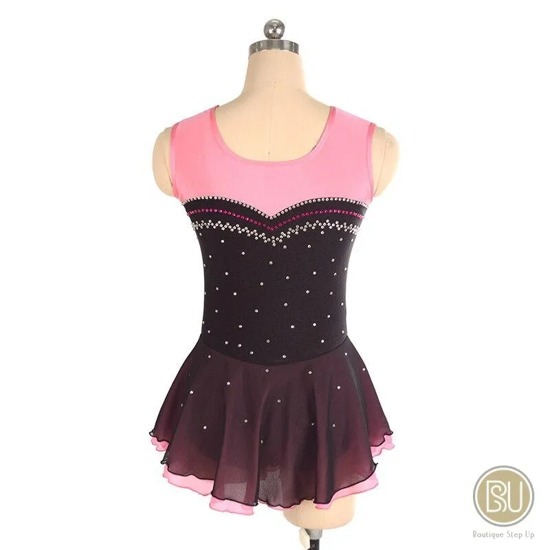 Competition Skating Dress Sweet Heart Neckline Sleeveless 6 Colors