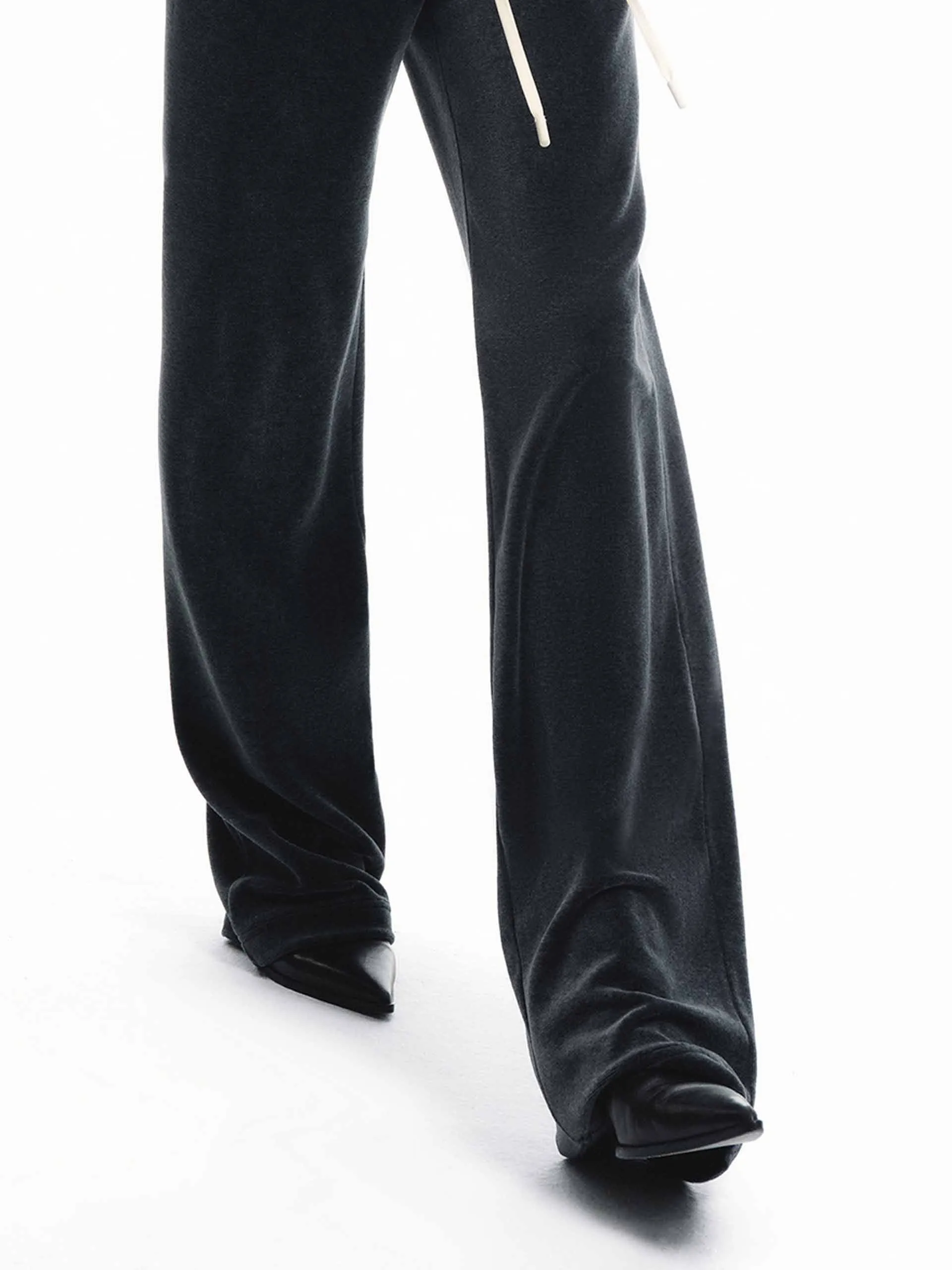 Cotton Blend Drawstring Pants