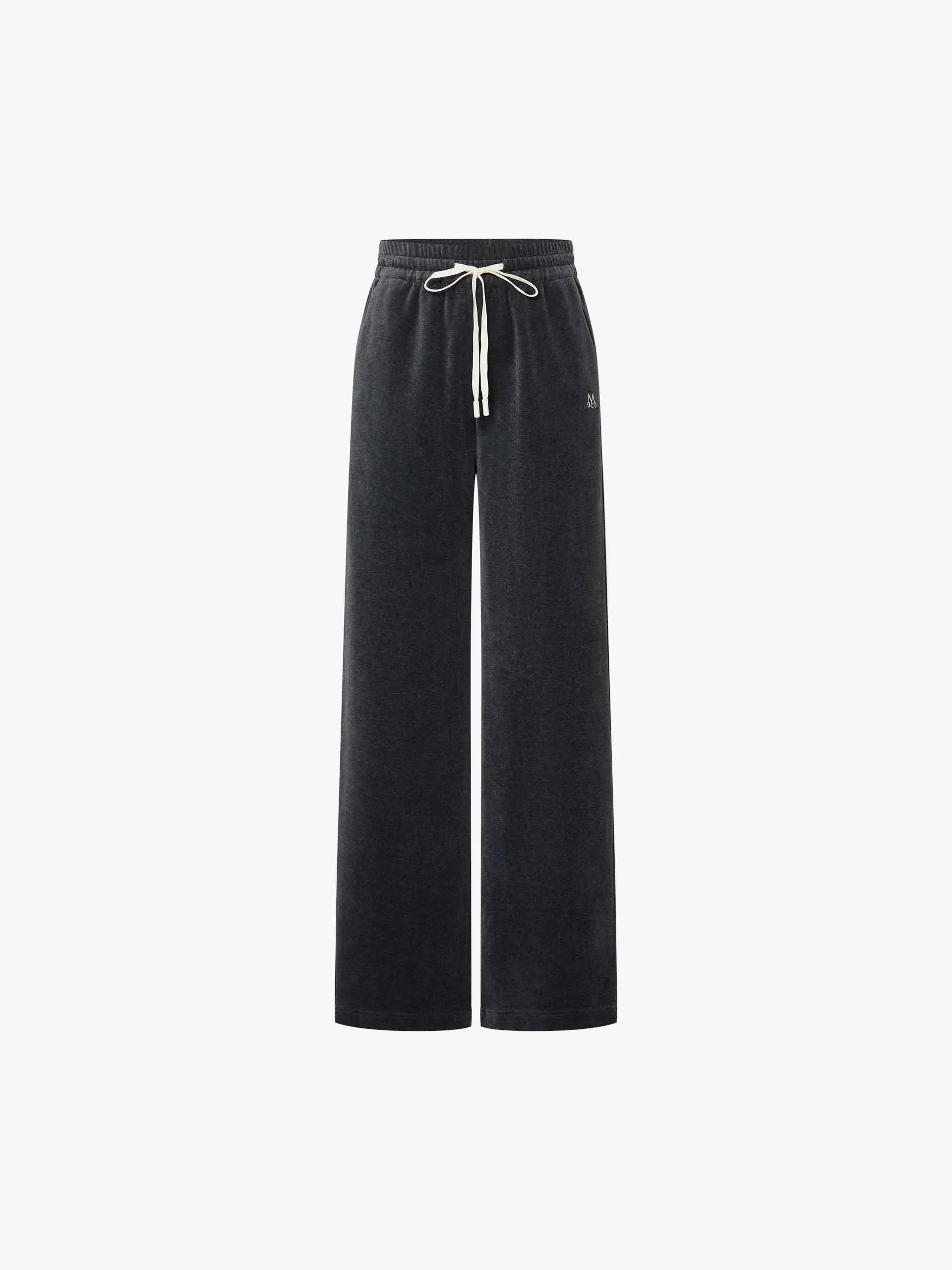 Cotton Blend Drawstring Pants