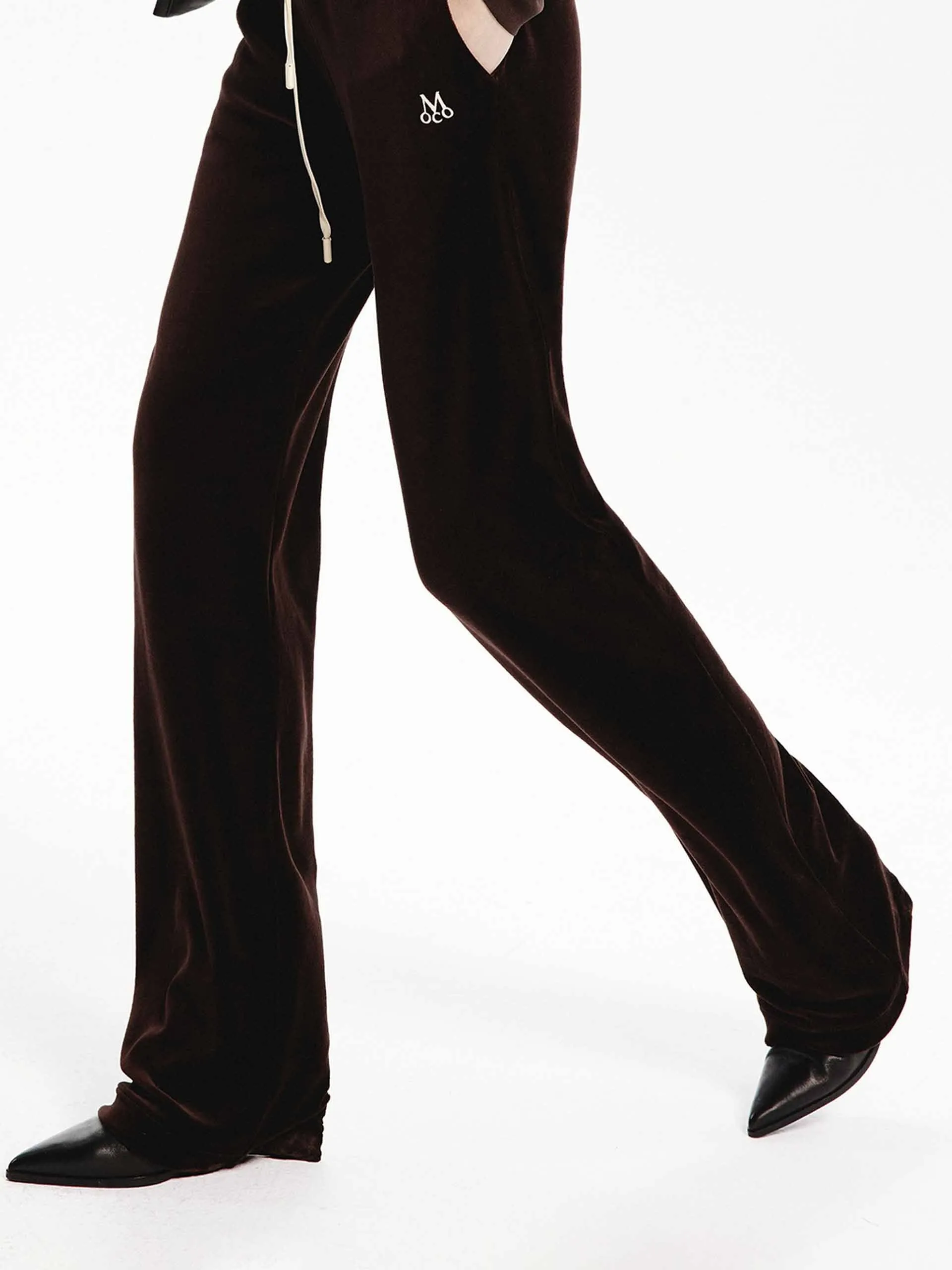 Cotton Blend Drawstring Pants