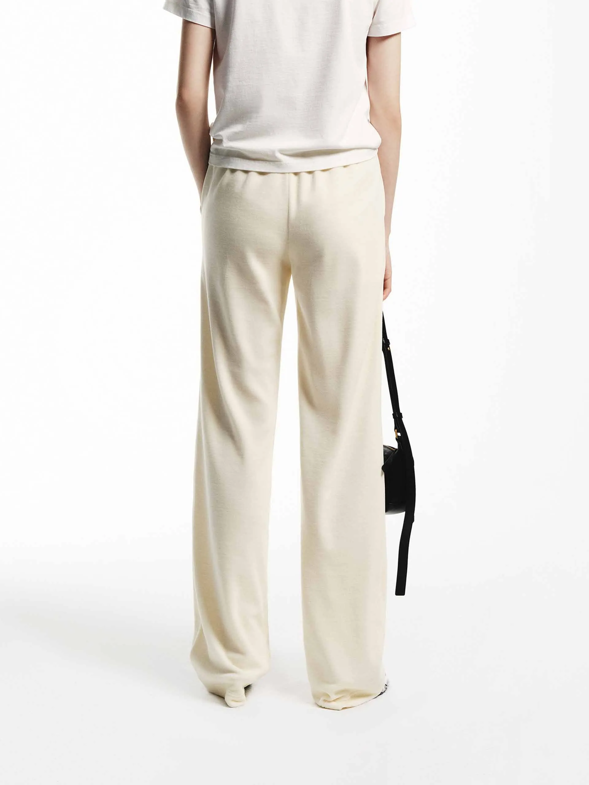 Cotton Blend Drawstring Pants