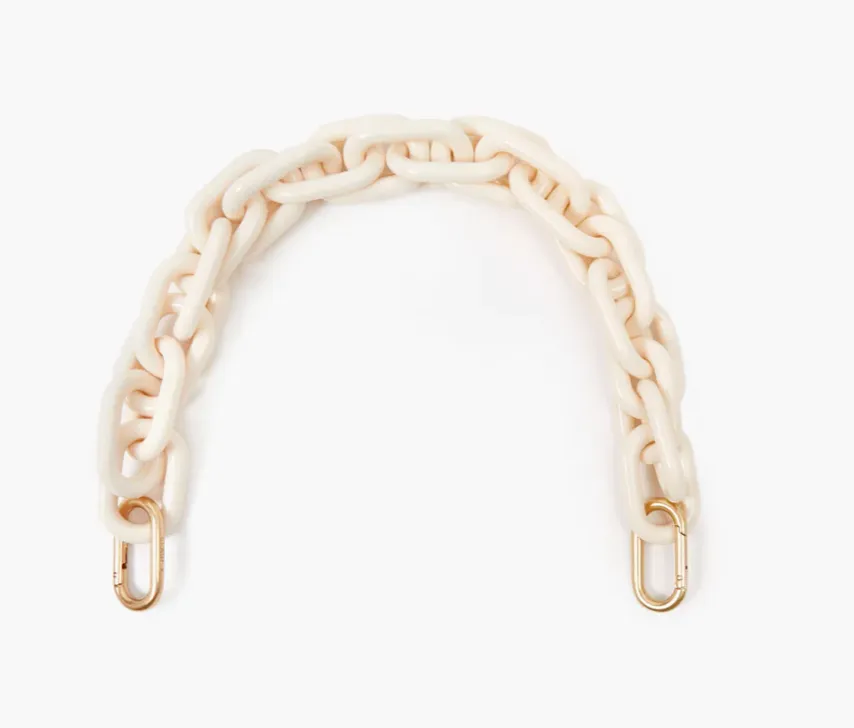 Cream Resin Link Shortie Strap